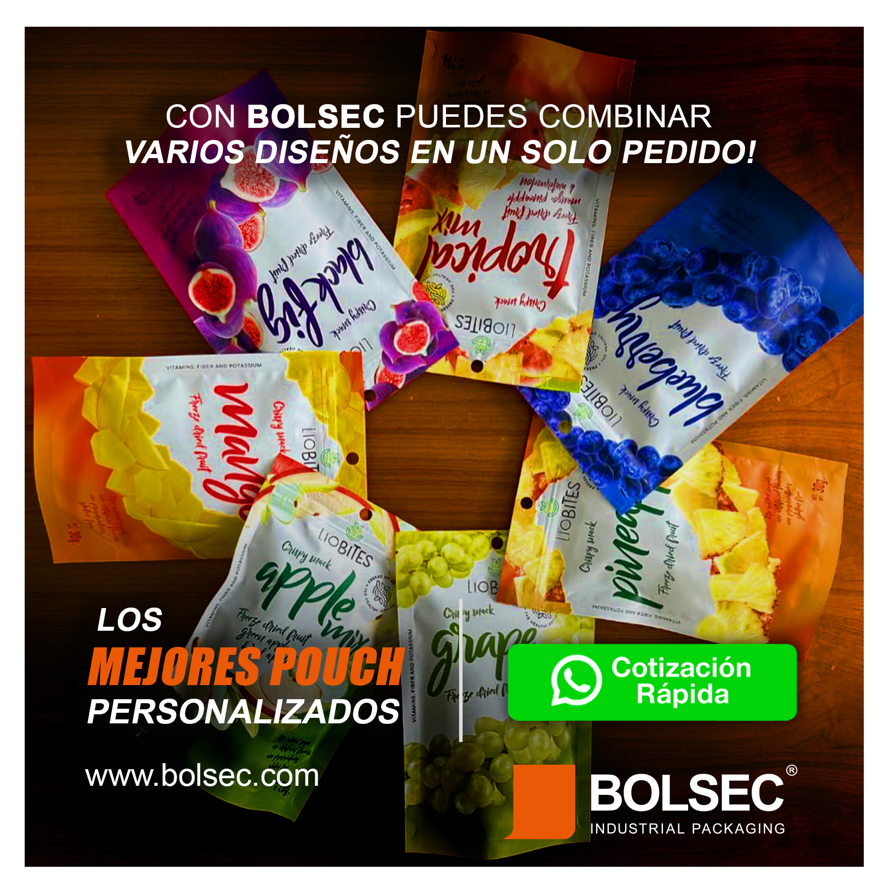 bolsas stand up pouch con tu logo